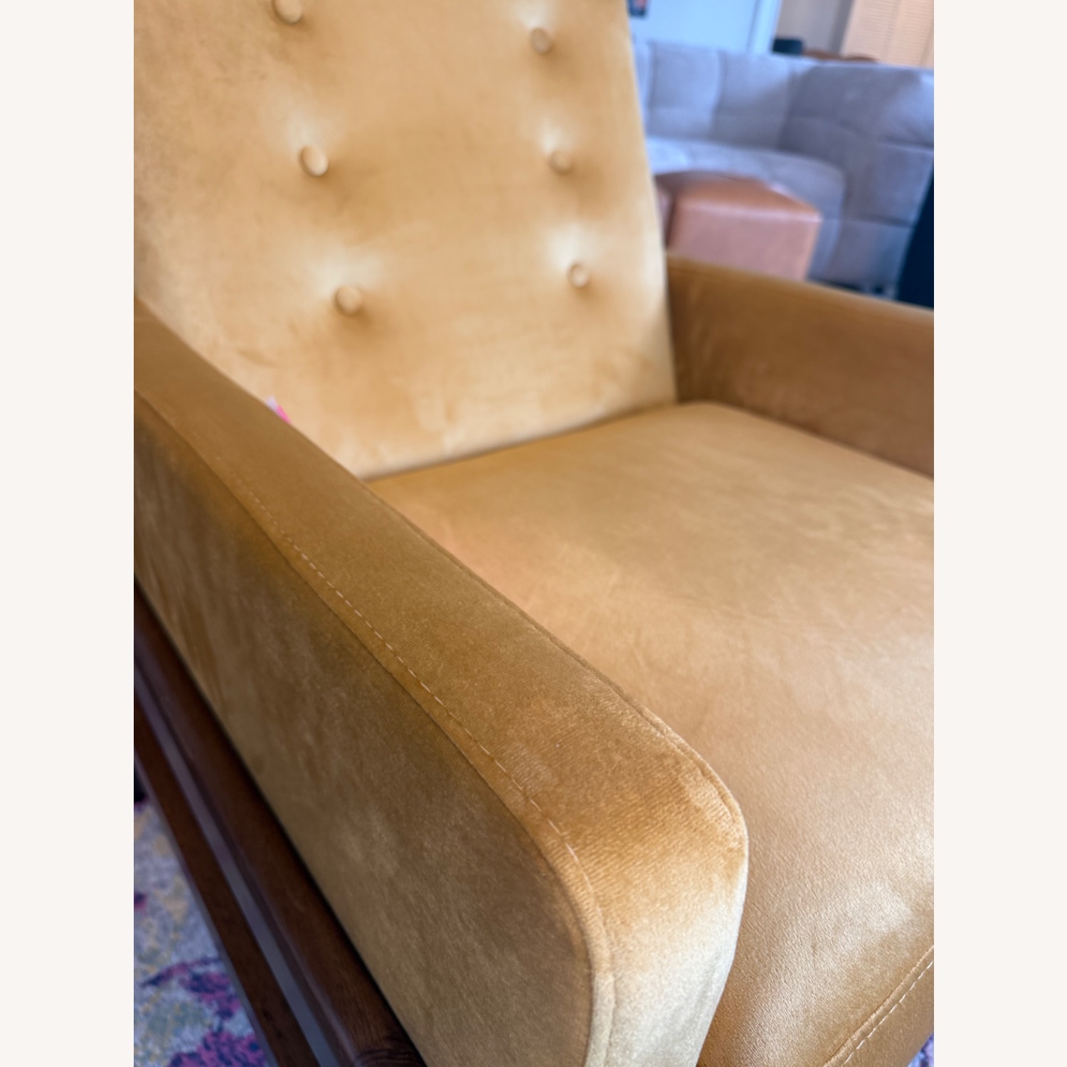 Stella Gold Velvet Accent Chair - image-3