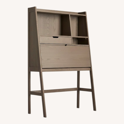 Used Crate & Barrel Clarke Light Brown Standing Architect Desk for sale on AptDeco