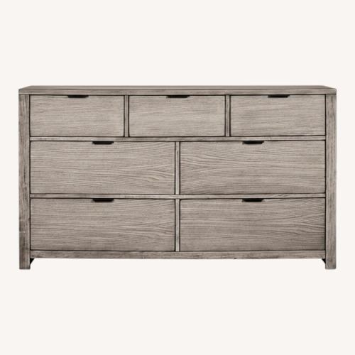 Used Macy's Tribeca Light Gray Wood Dresser for sale on AptDeco