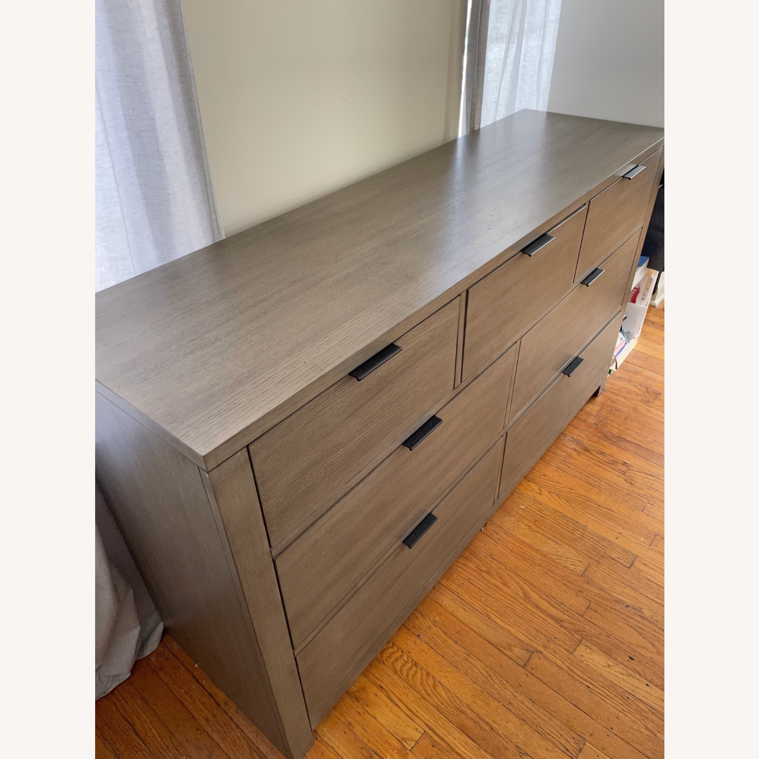 Macy's Tribeca Light Gray Wood Dresser - image-2