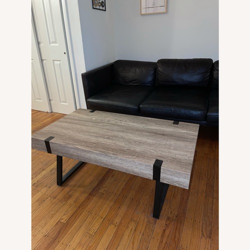 Used Wayfair Dark Brown Wood Coffee Table for sale on AptDeco