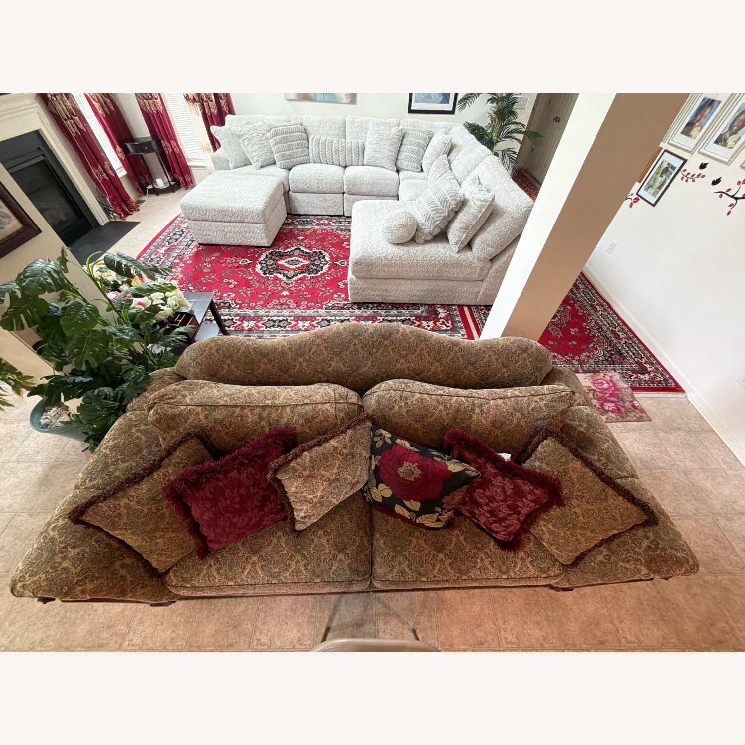 Fabric 2 Piece Sofa - image-3