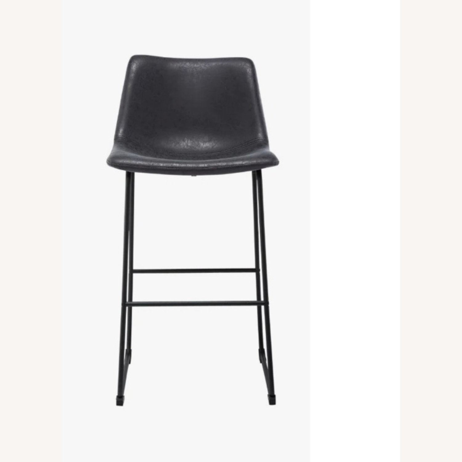 Black Faux Leather Bar Stools - image-9