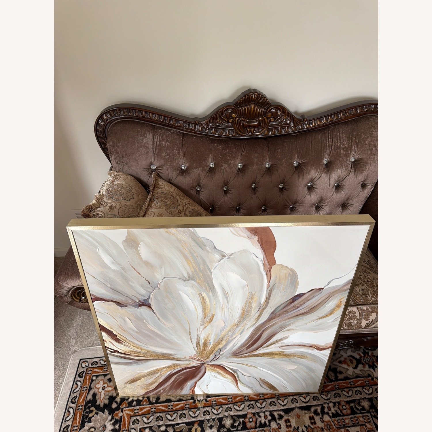 Gold and White Painting  - image-2