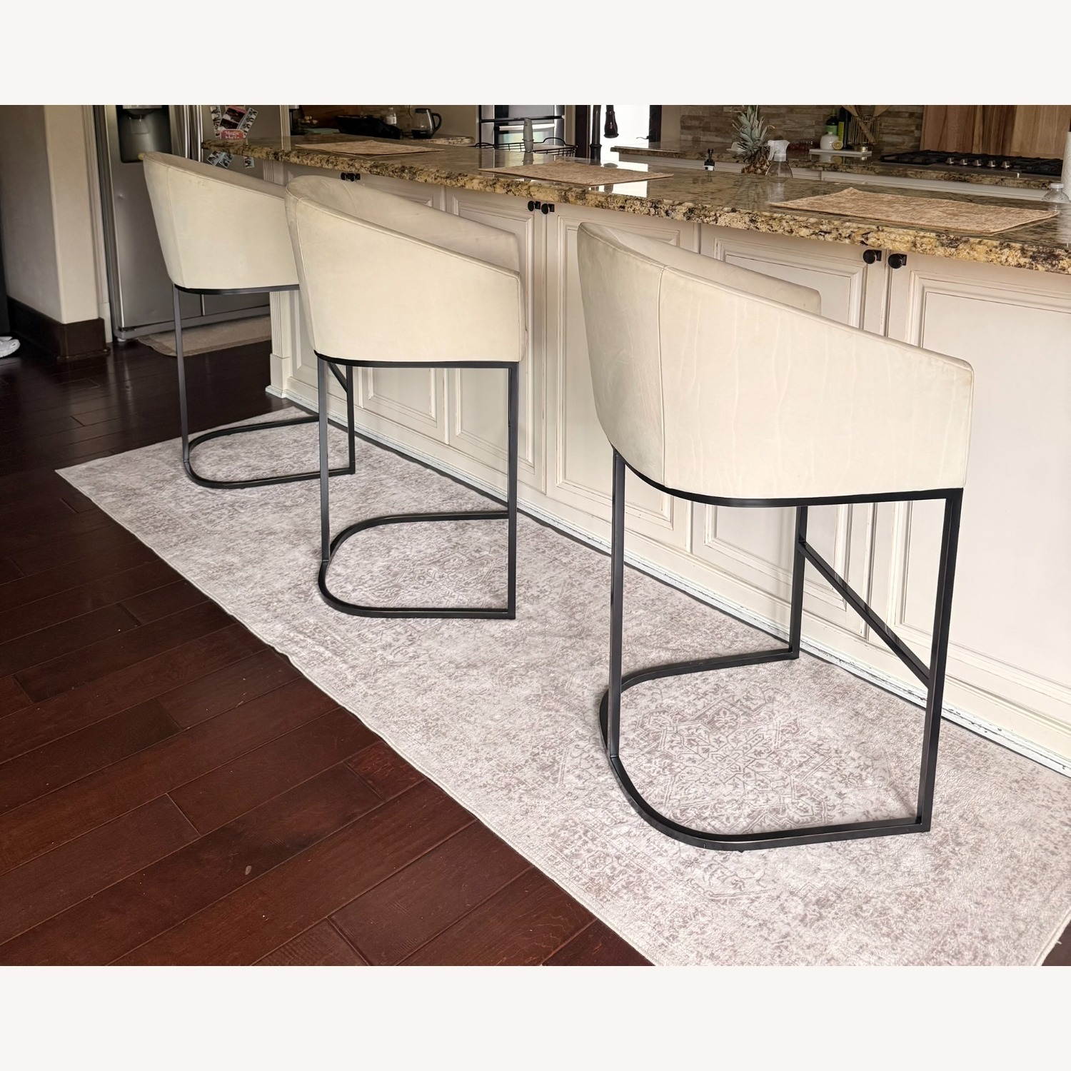 3 Restoration Hardware Barrelback Stools - image-3