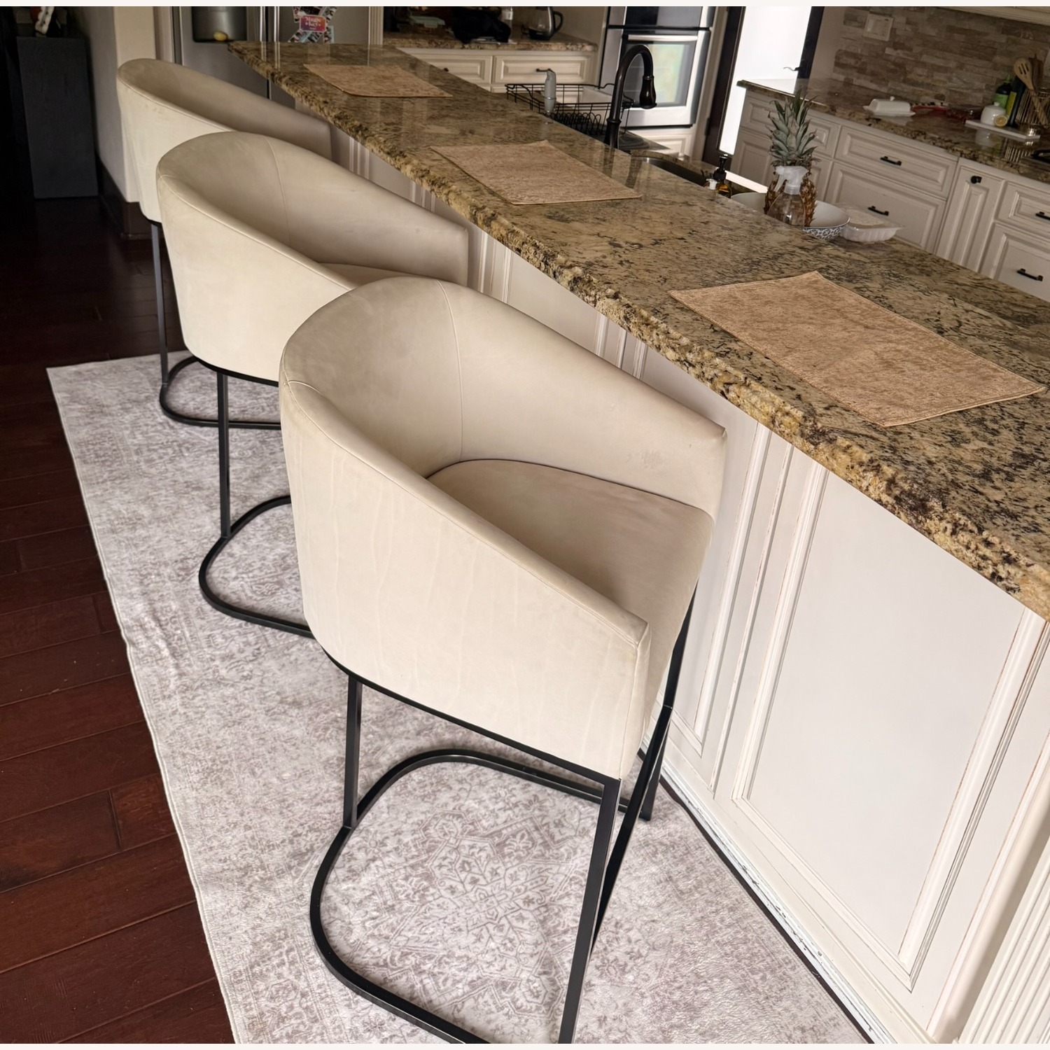 3 Restoration Hardware Barrelback Stools - image-1