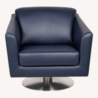 Lazzoni Ada 360 Blue Leather Armchair
