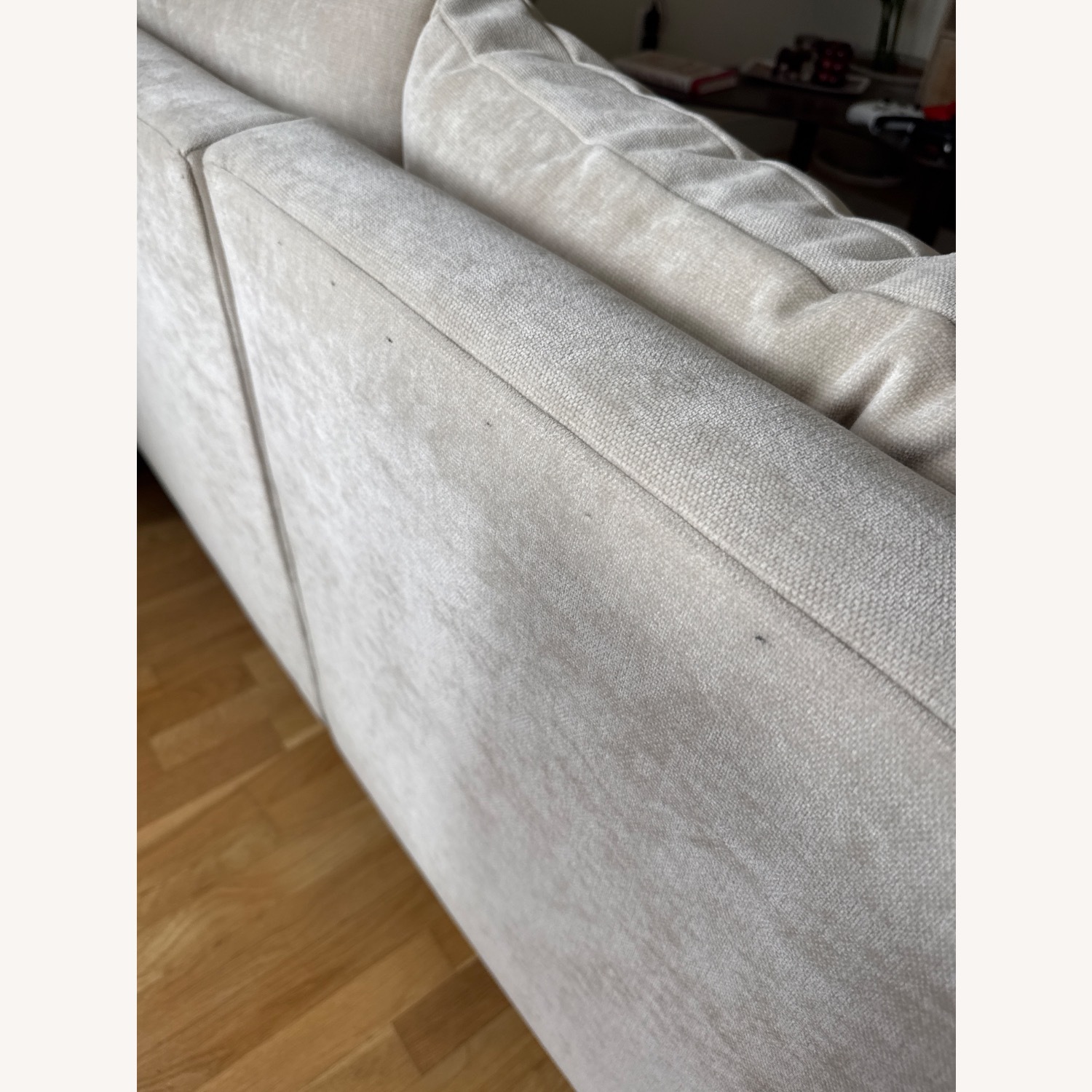 West Elm Harmony Natural Fabric 2 Piece Sectional - image-4