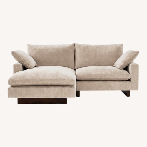 Used West Elm Harmony Natural Fabric 2 Piece Sectional for sale on AptDeco