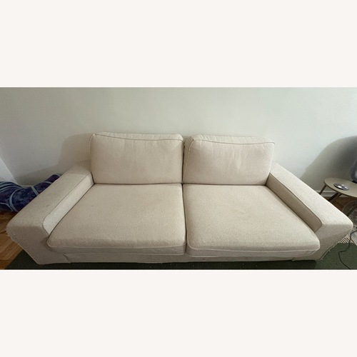 Used IKEA Kivik White Fabric 3+ Seater Sofa for sale on AptDeco