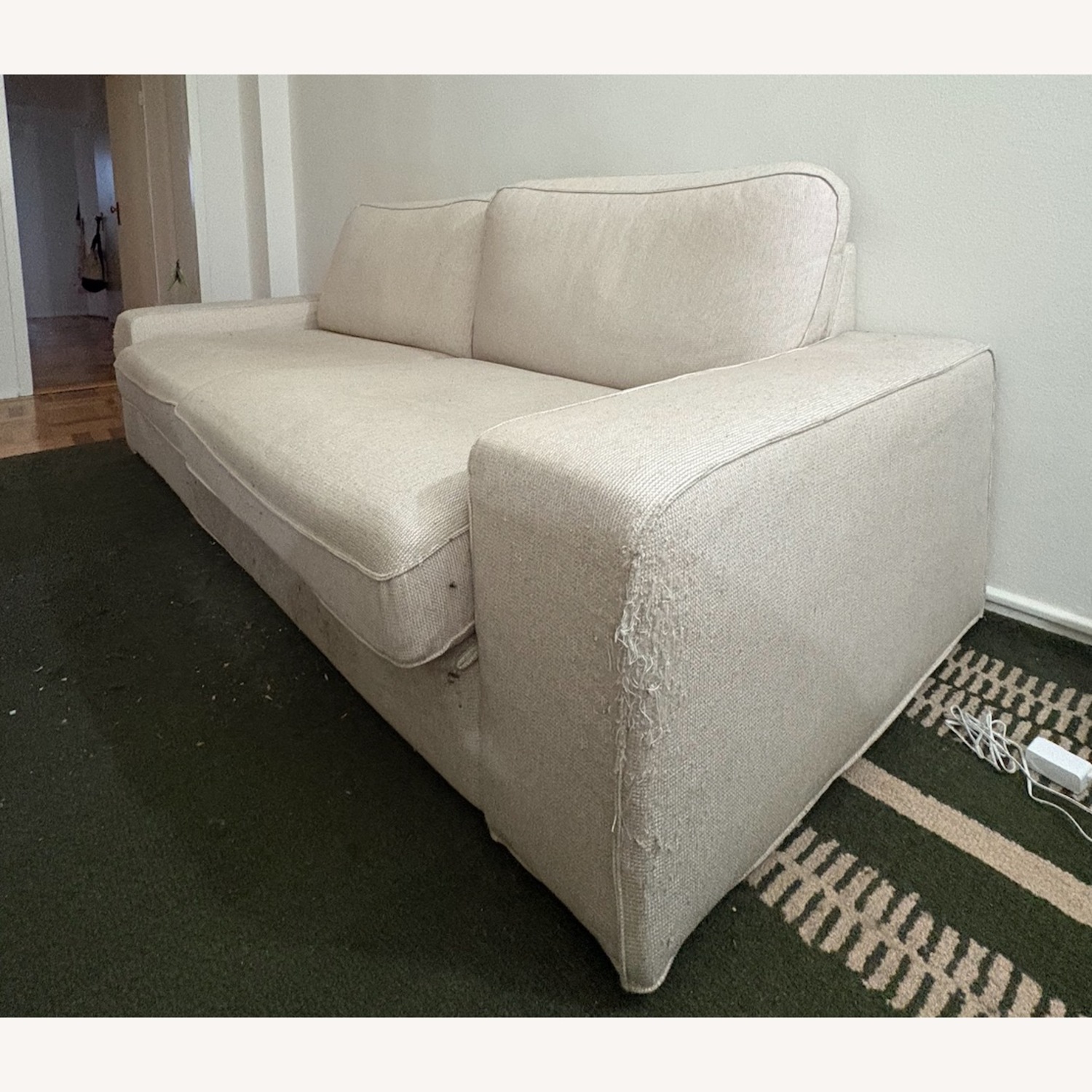 IKEA Kivik White Fabric 3+ Seater Sofa - image-4