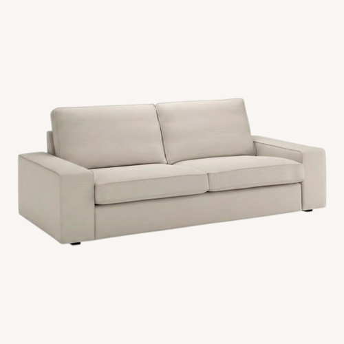 Used IKEA Kivik White Fabric 3+ Seater Sofa for sale on AptDeco