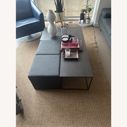 Used Lazzoni Dark Gray Wood Coffee Table for sale on AptDeco