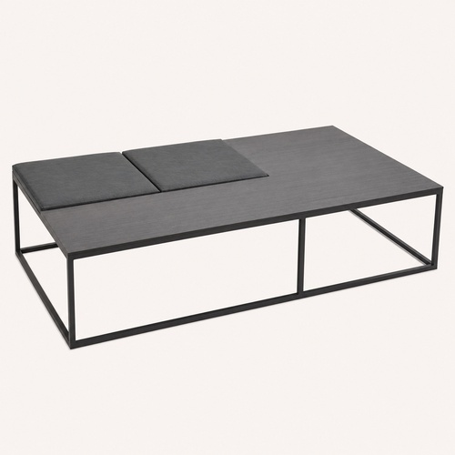 Used Lazzoni Dark Gray Wood Coffee Table for sale on AptDeco