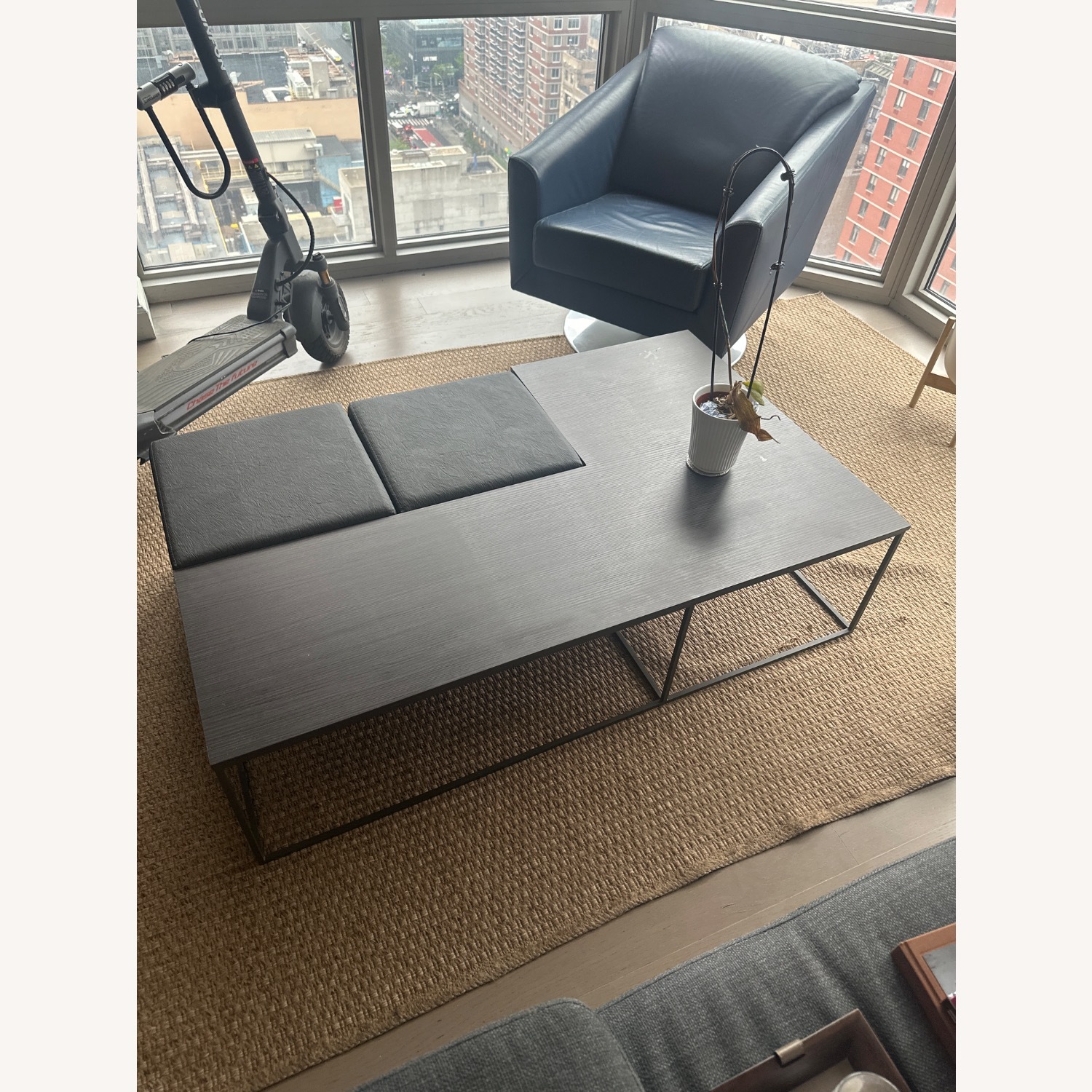 Lazzoni Dark Gray Wood Coffee Table - image-6