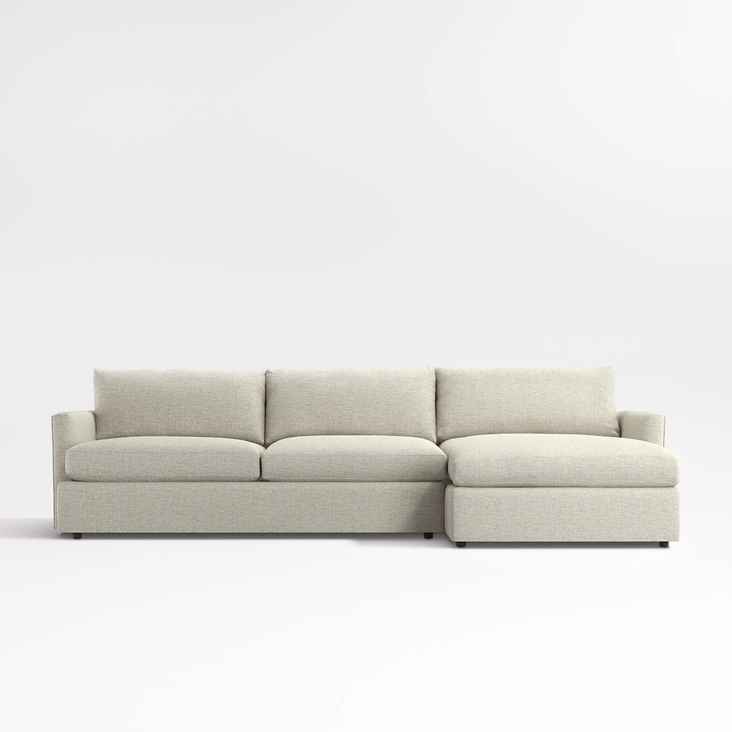 Crate & Barrel Natural Fabric 2 Piece Sectional - image-4