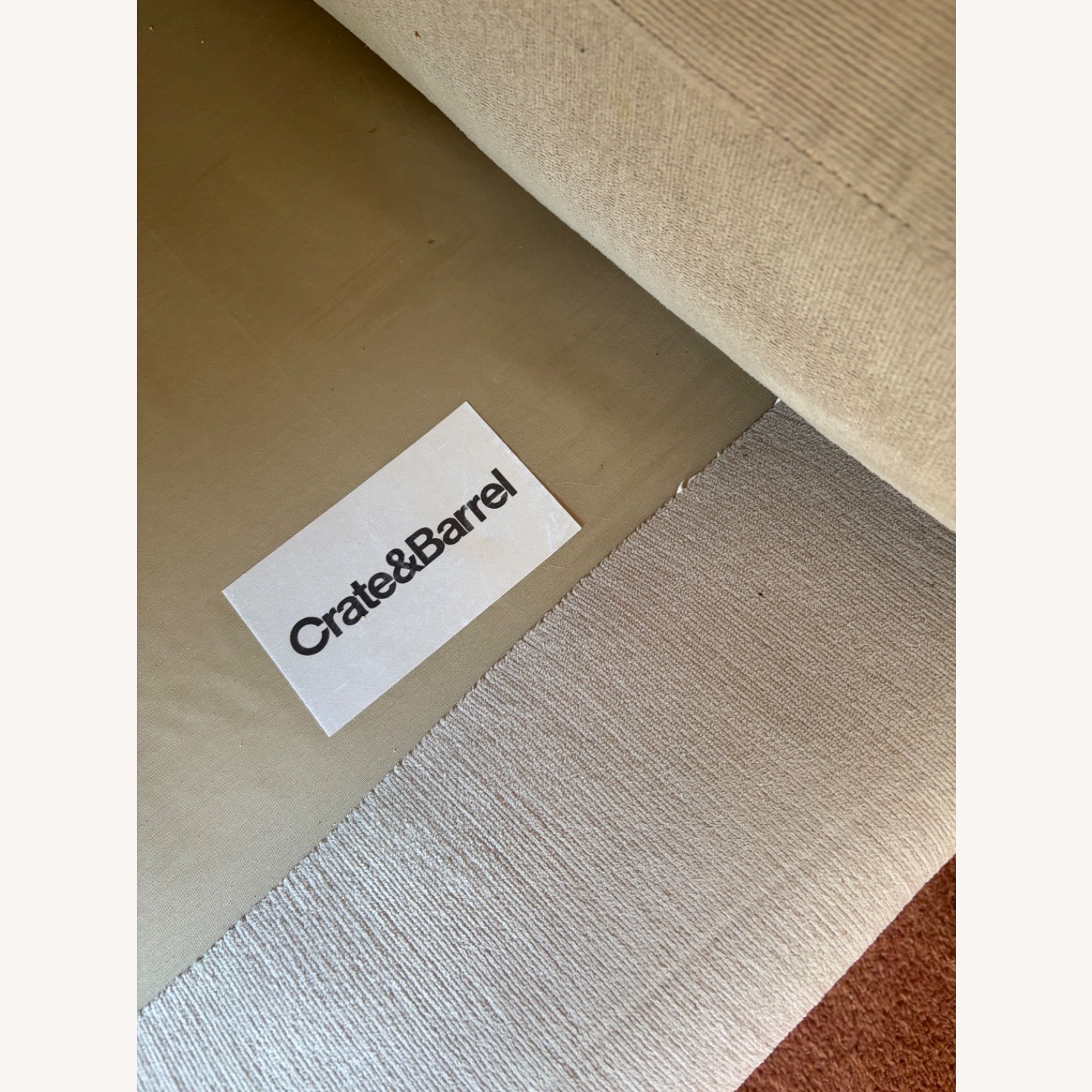 Crate & Barrel Natural Fabric 2 Piece Sectional - image-3