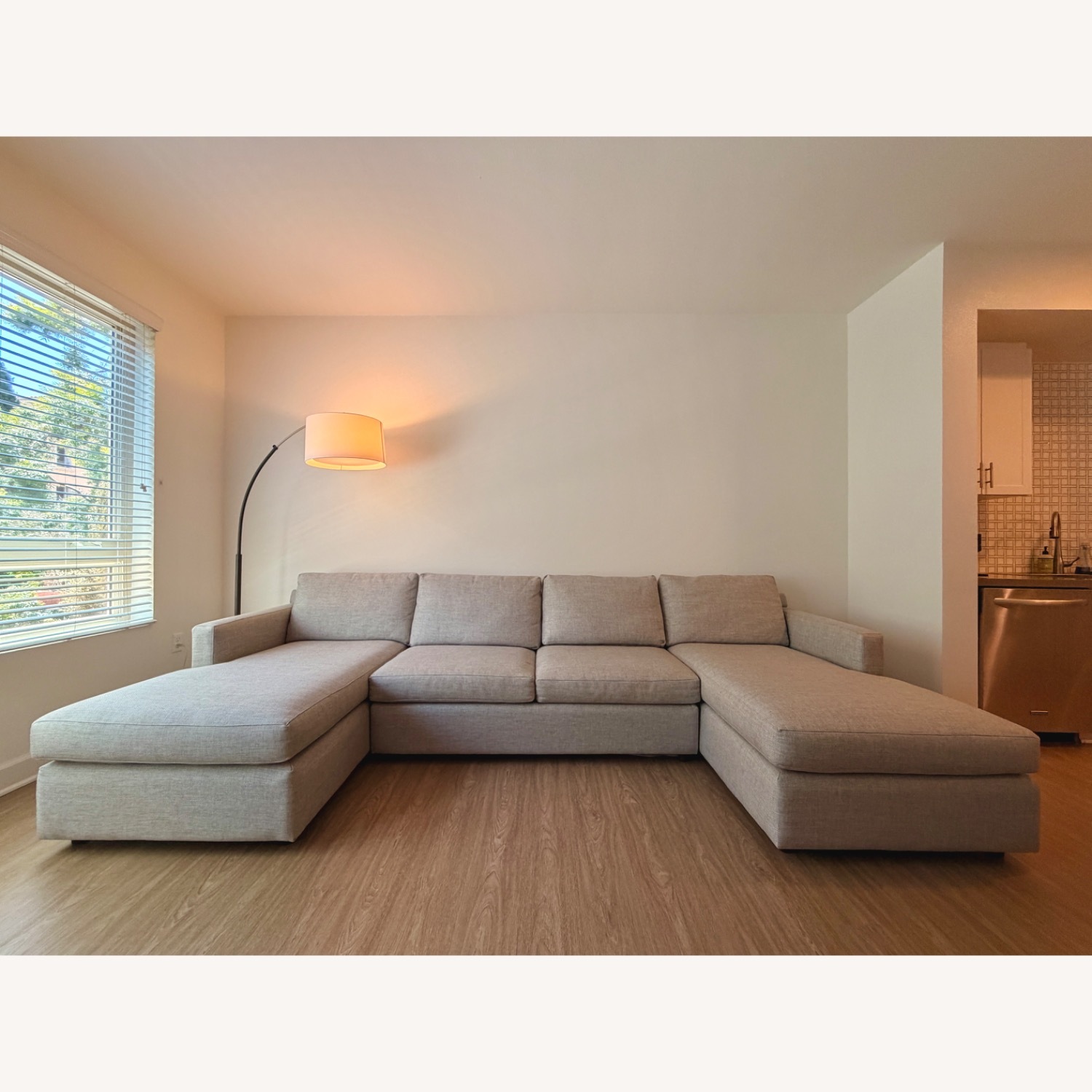 Crate & Barrel Barrett II 3-Piece U-Shaped Sectional Sofa - image-2