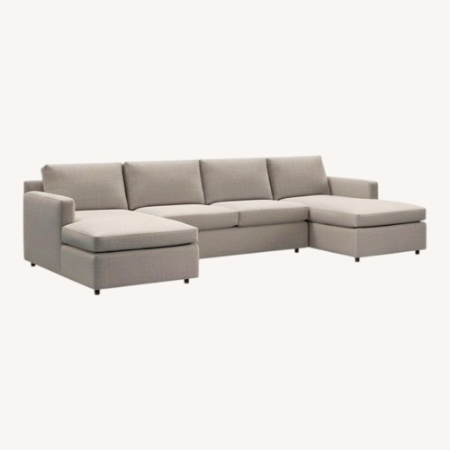 Used Crate & Barrel Barrett II 3-Piece U-Shaped Sectional Sofa for sale on AptDeco