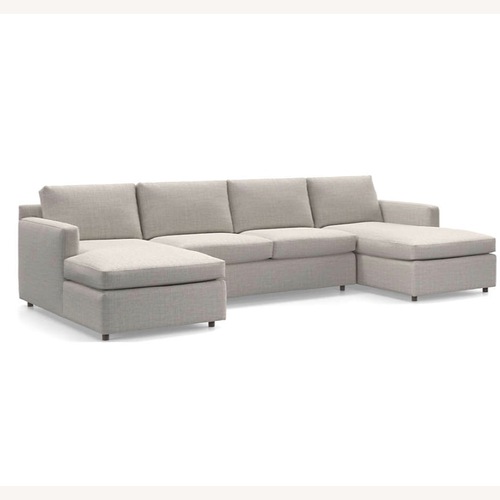 Used Crate & Barrel Barrett II 3-Piece U-Shaped Sectional Sofa for sale on AptDeco