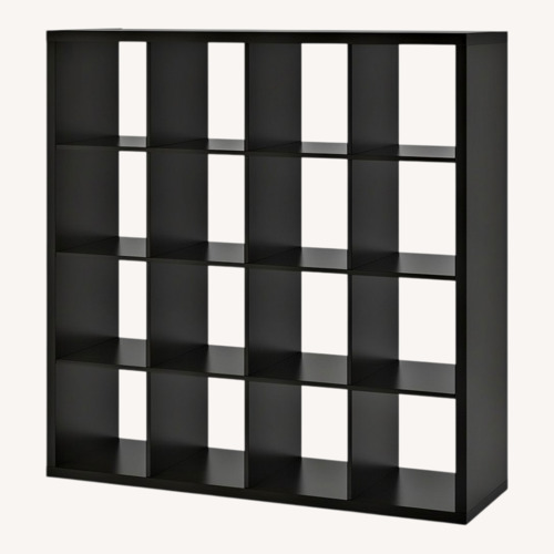 Used IKEA Kallax Dark Brown Wood Bookshelf for sale on AptDeco