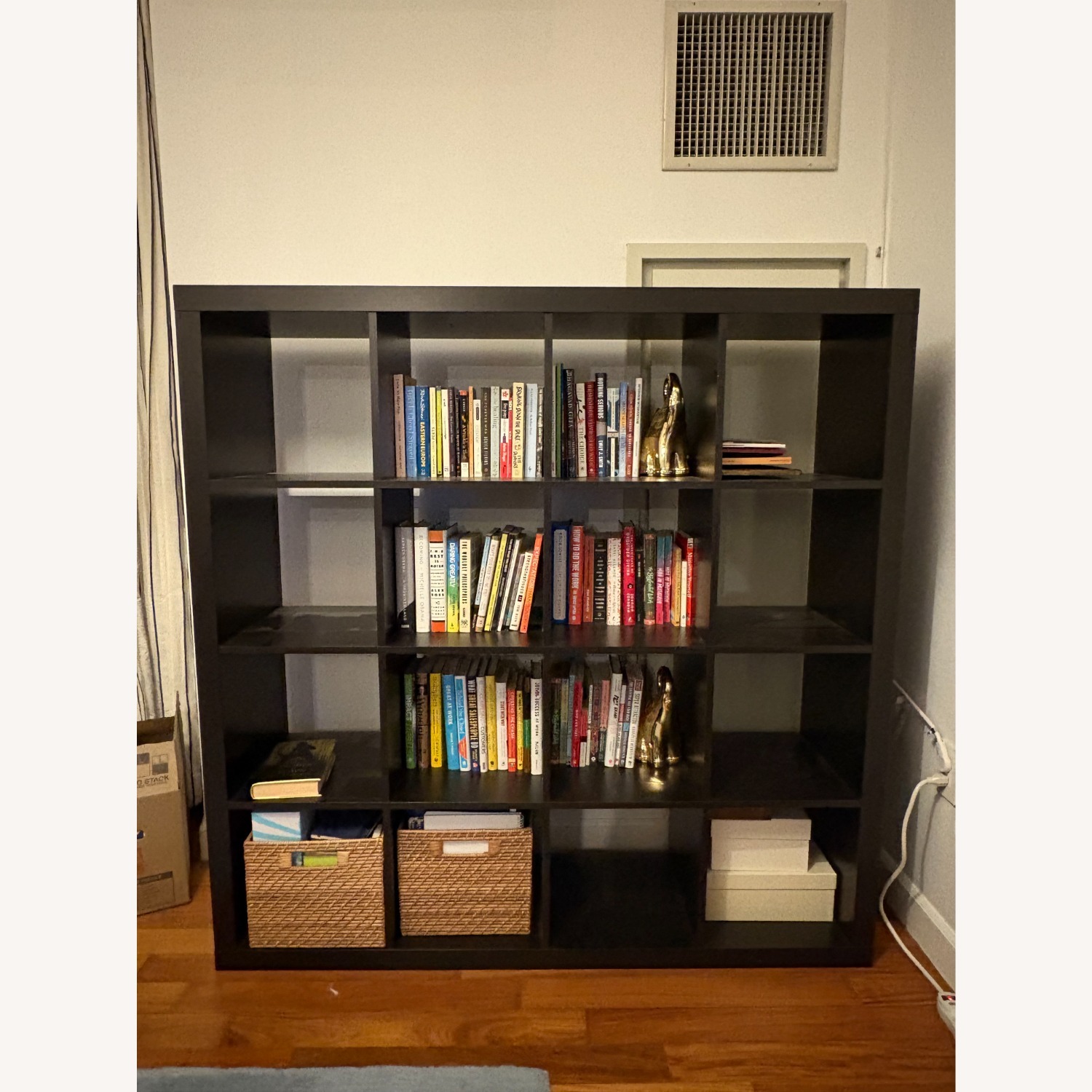 IKEA Kallax Dark Brown Wood Bookshelf - image-1