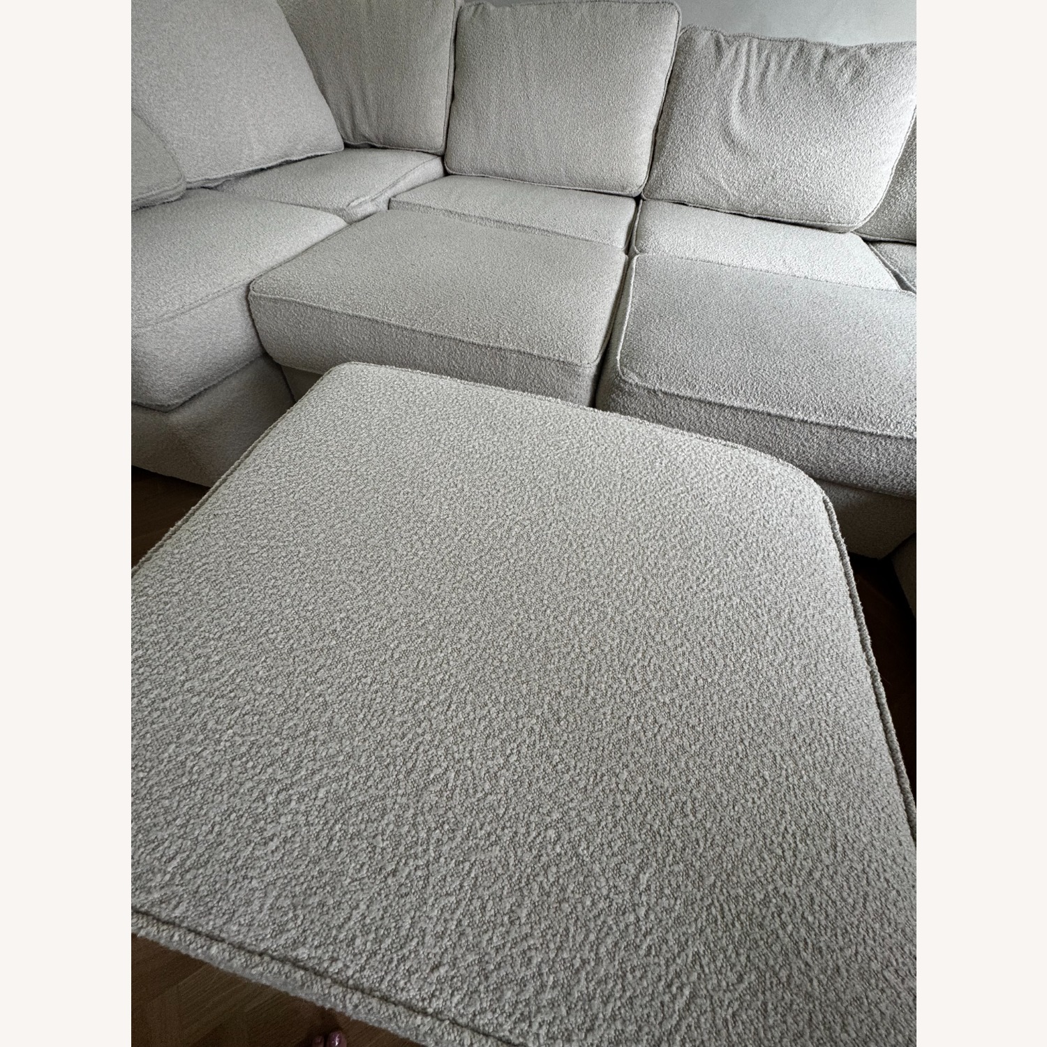 LoveSac White Boucle 3+ Piece Sectional - image-4
