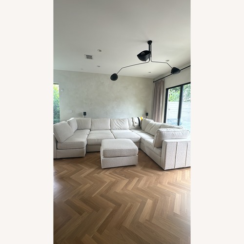 Used LoveSac White Boucle 3+ Piece Sectional for sale on AptDeco