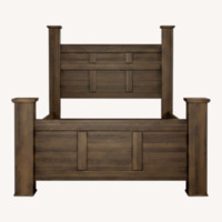 Ashley Furniture Juraro Dark Brown Queen Poster Bed