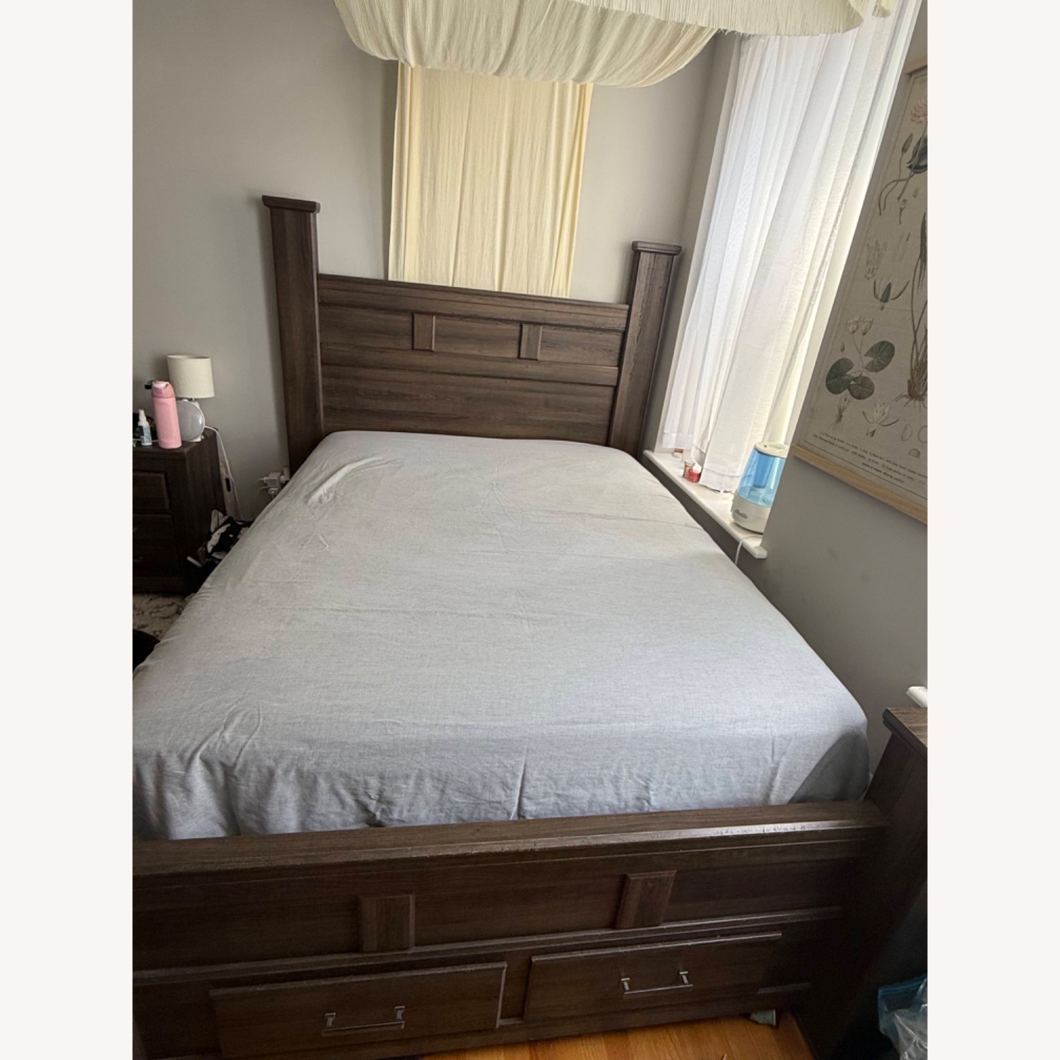 Ashley Furniture Juraro Dark Brown Queen Poster Bed - image-2
