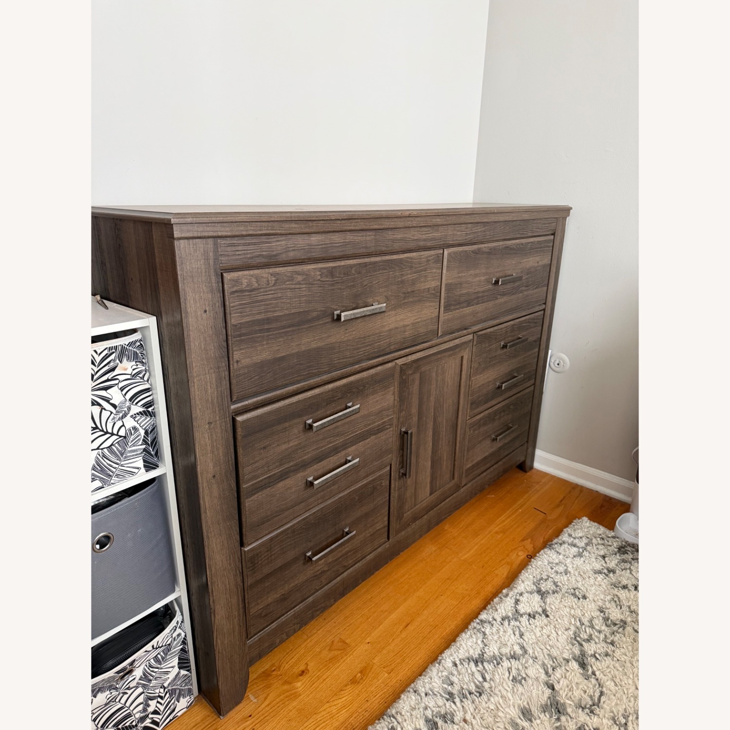 Ashley Furniture Juararo Dark Brown Wood Dresser - image-2