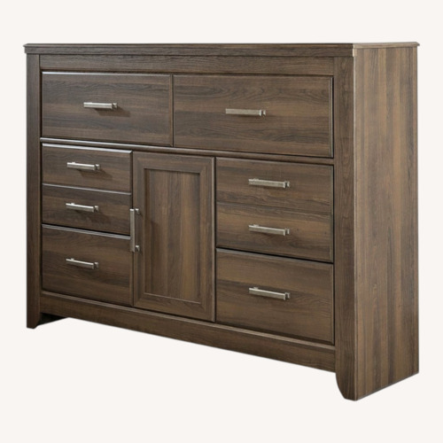 Used Ashley Furniture Juararo Dark Brown Wood Dresser for sale on AptDeco
