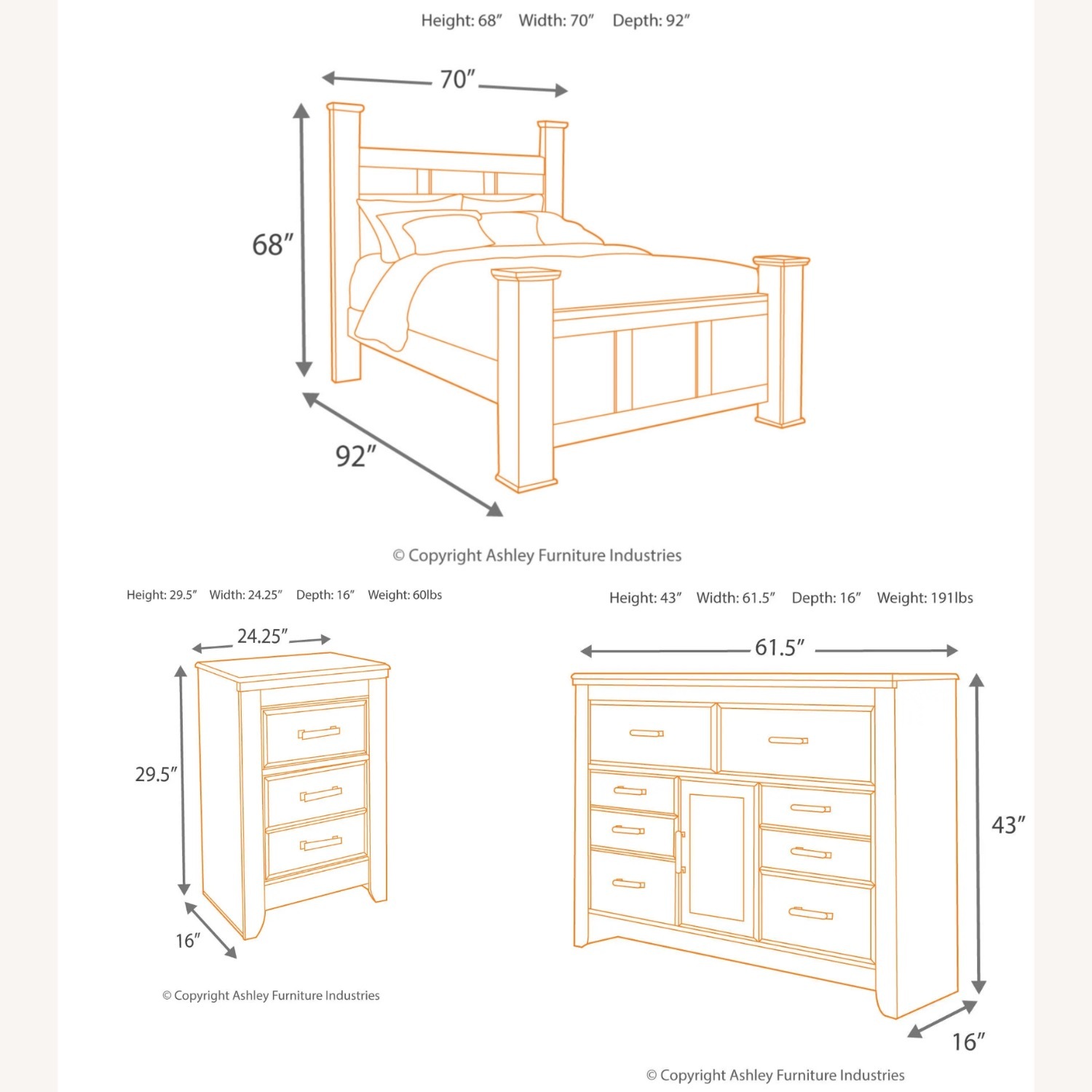 Ashley Furniture Juararo Dark Brown Wood Nightstand - image-4