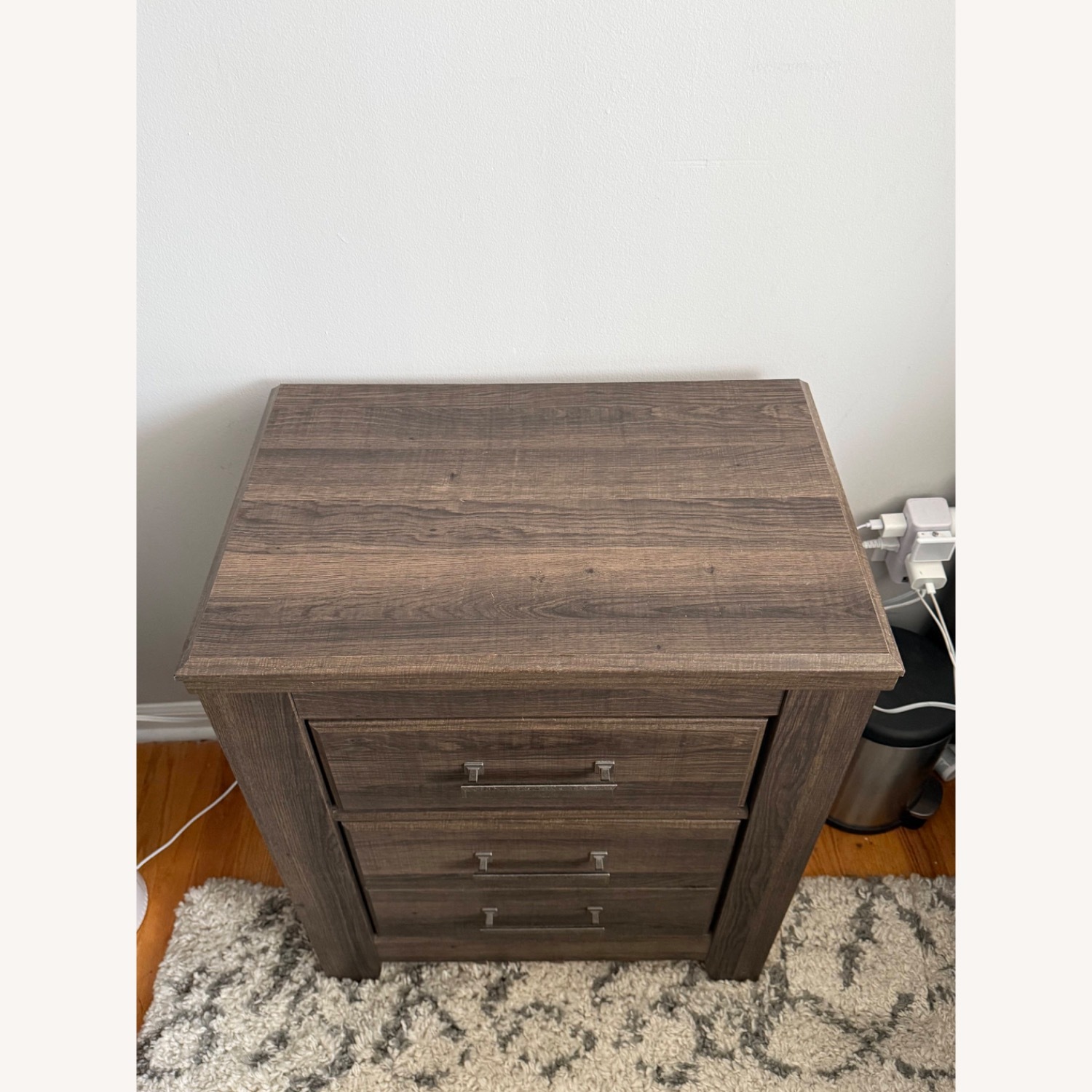 Ashley Furniture Juararo Dark Brown Wood Nightstand - image-2