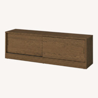 IKEA TONSTAD Dark Brown Wood Media Storage