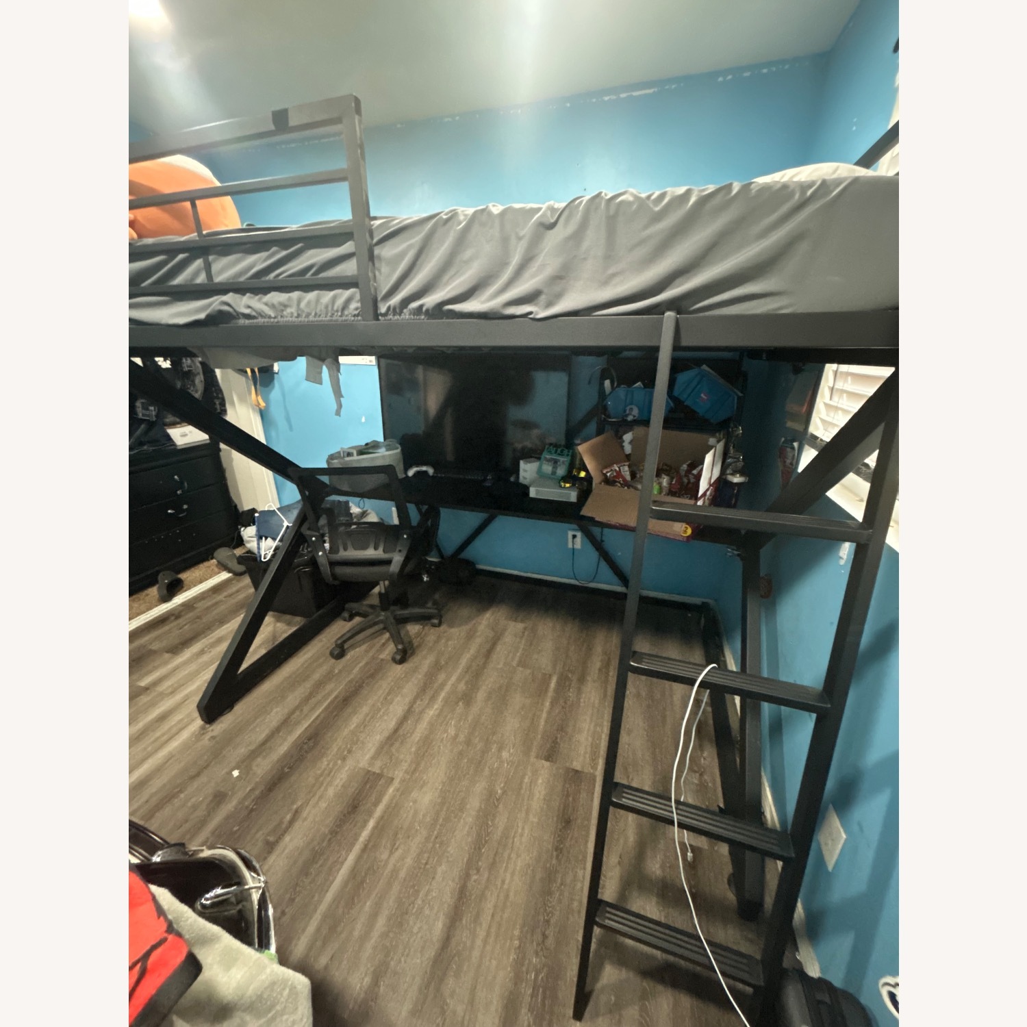Gamer Loft Bed With Desk - image-3