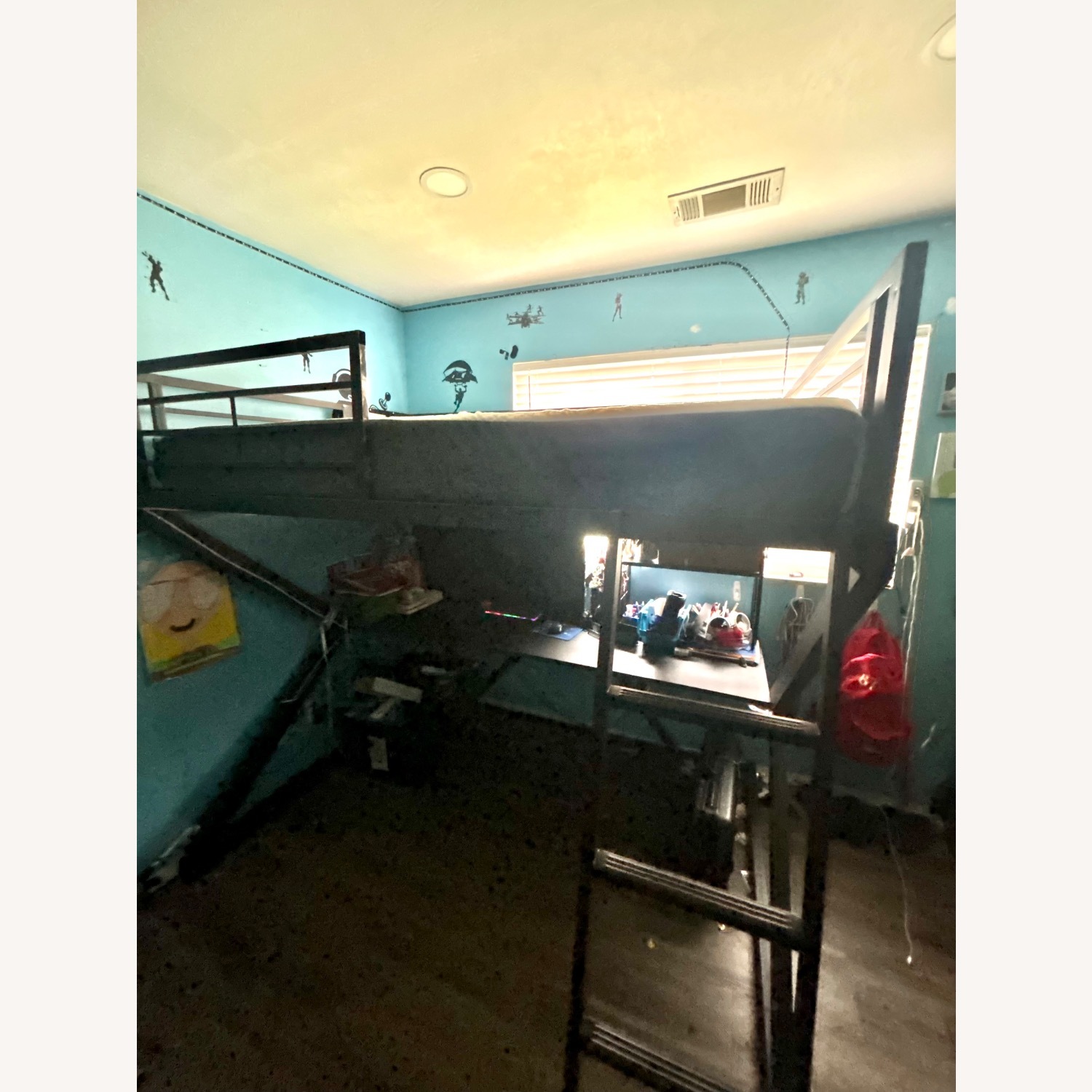 Gamer Loft Bed With Desk - image-4