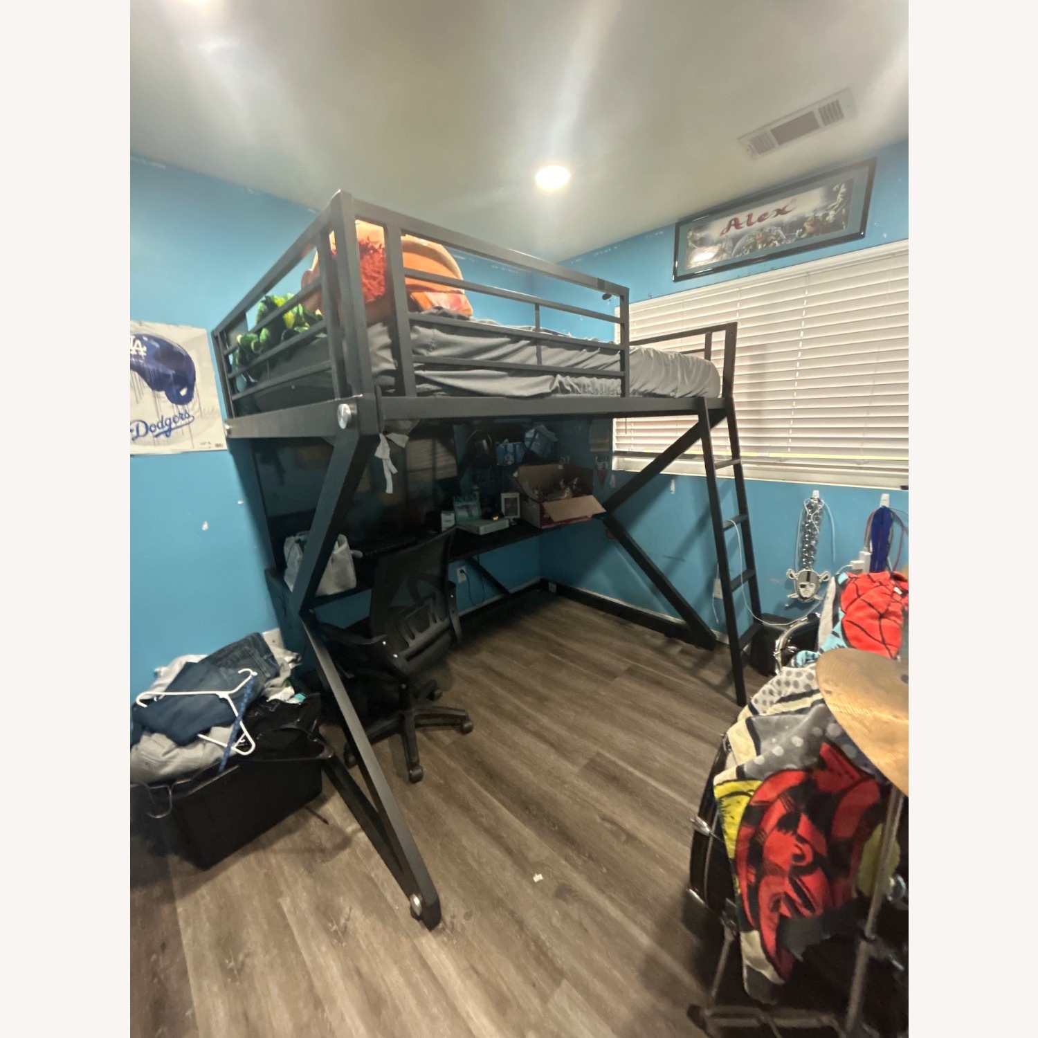 Gamer Loft Bed With Desk - image-1