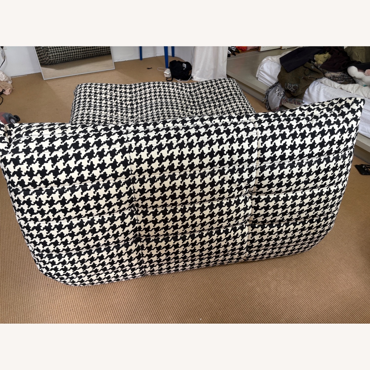 Ligne Roset Houndstooth Togo 40th Anniversary Chaise Lounge - image-6
