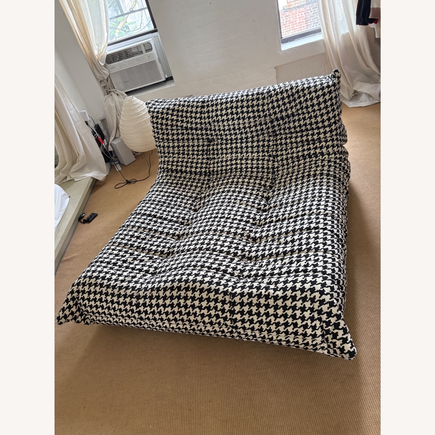Ligne Roset Houndstooth Togo 40th Anniversary Chaise Lounge - image-2