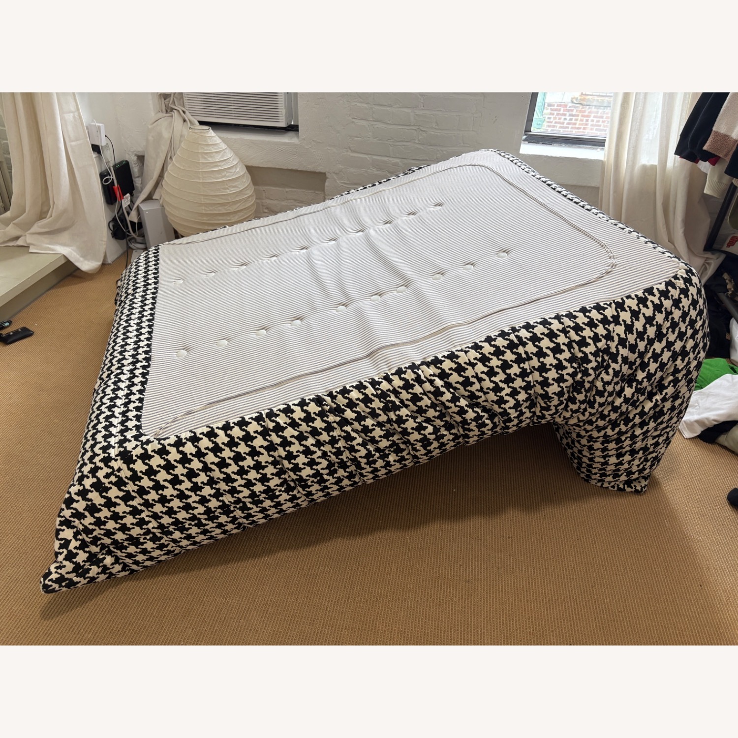 Ligne Roset Houndstooth Togo 40th Anniversary Chaise Lounge - image-3