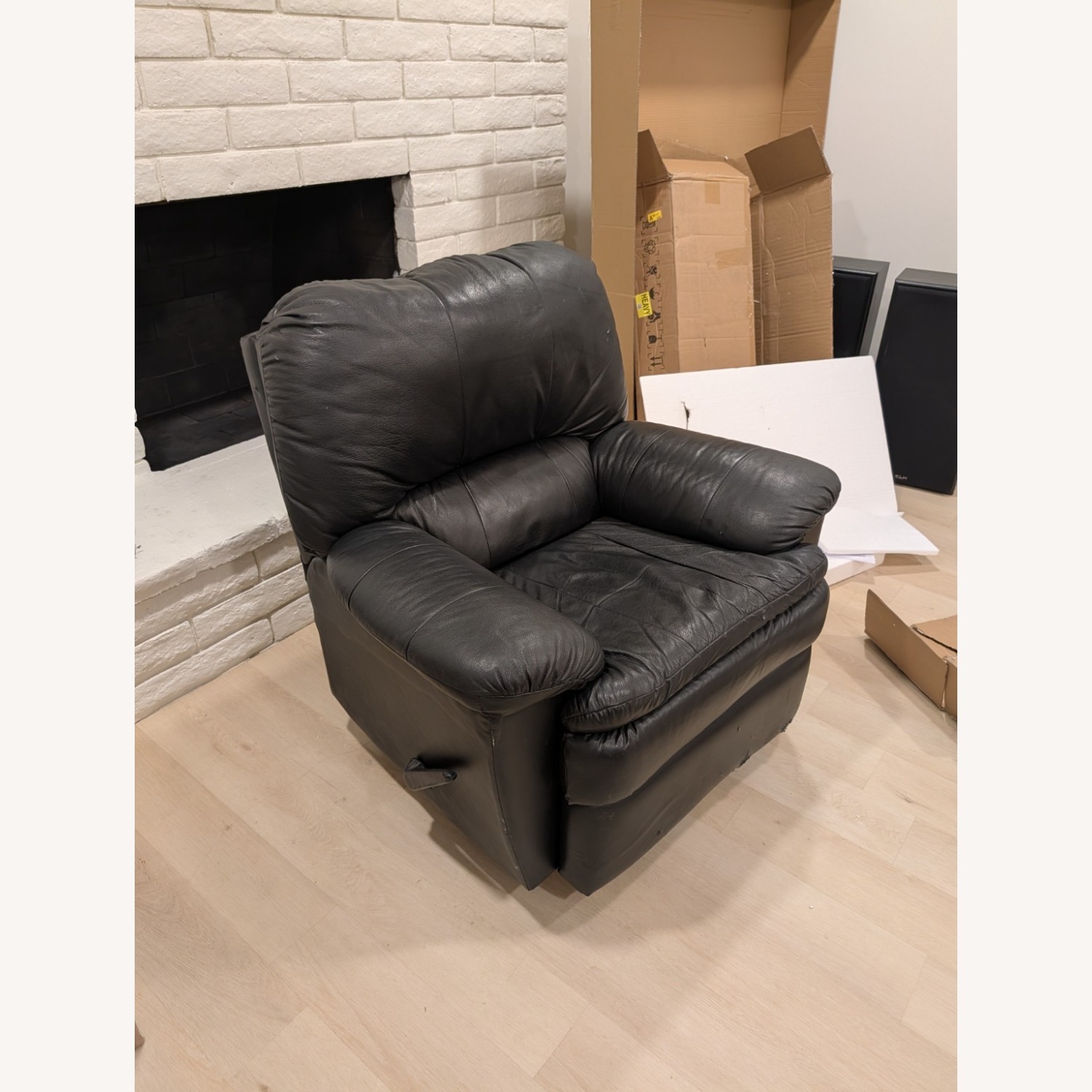 La-Z-Boy Black Faux Leather Recliner - image-3