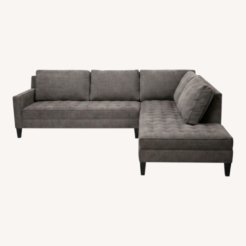 Used Z Gallerie Dark Gray 2 Piece Sectional for sale on AptDeco
