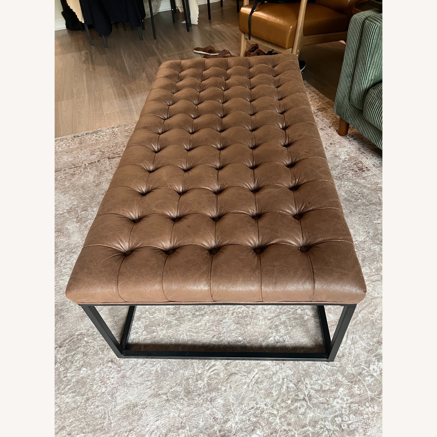 Dark Brown Ottoman - image-2