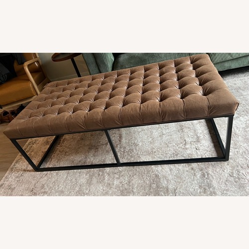 Used Dark Brown Ottoman for sale on AptDeco