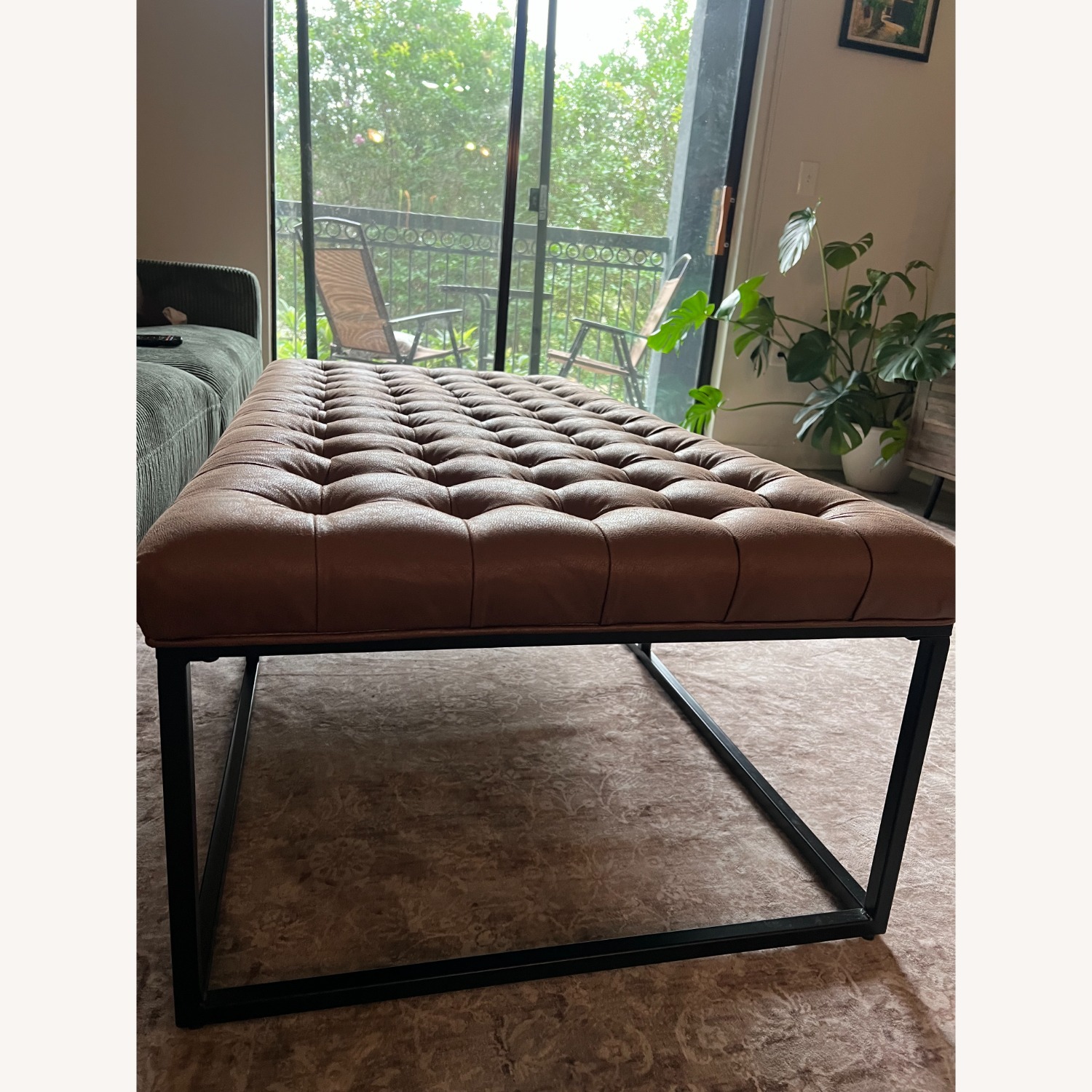 Dark Brown Ottoman - image-3