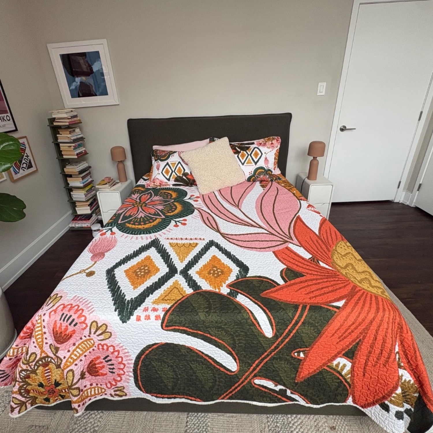 Joss & Main Timothy Green Fabric Queen Bed - image-3