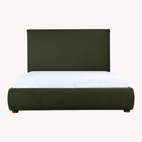 Used Joss & Main Timothy Green Fabric Queen Bed for sale on AptDeco