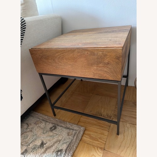 Used West Elm Industrial Storage Side Table for sale on AptDeco
