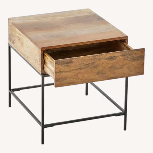 Used West Elm Industrial Storage Side Table for sale on AptDeco